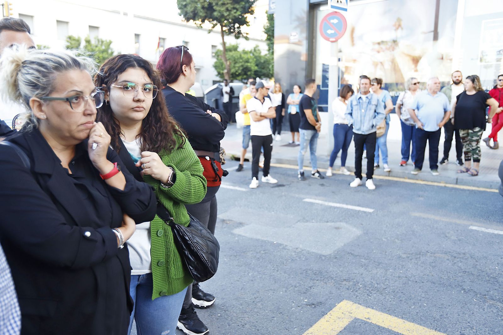 Llegada a los juzgados del detenido por el atropello mortal en Gibraleón