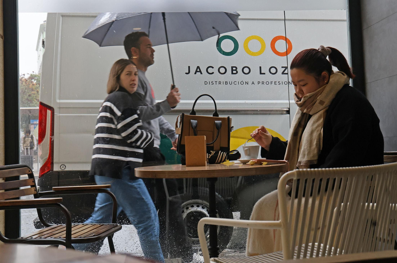 Imágenes del paso de la DANA por Huelva en la mañana del viernes