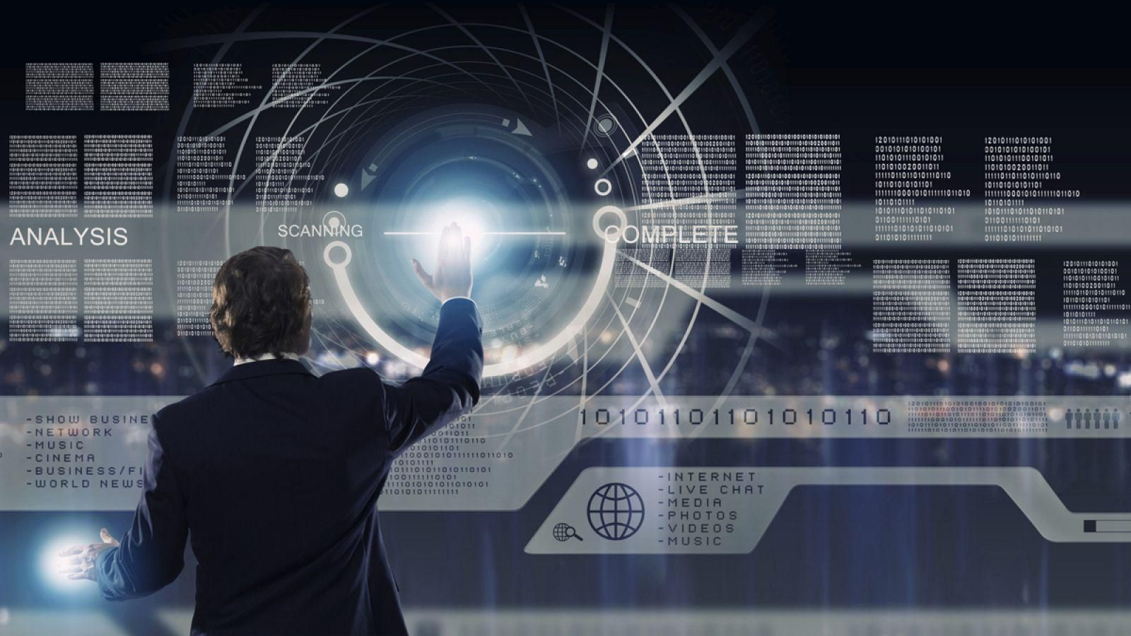 Recreación virtual del 'big data'.