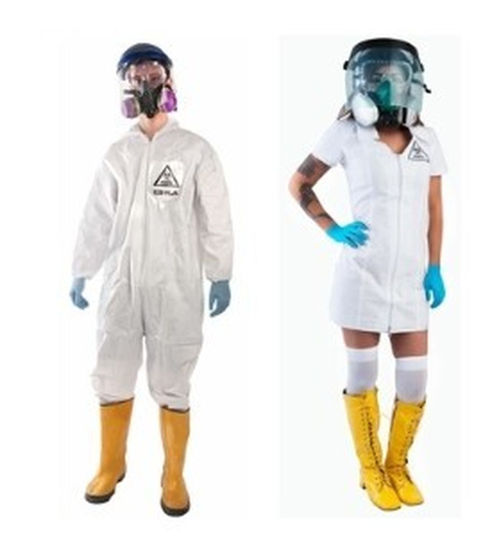 Disfraz contra el coronavirus.