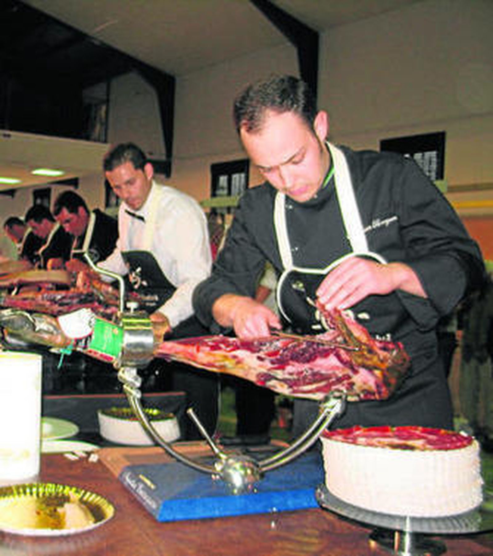 Cortadores compitiendo en una edición anterior del concurso nacional.