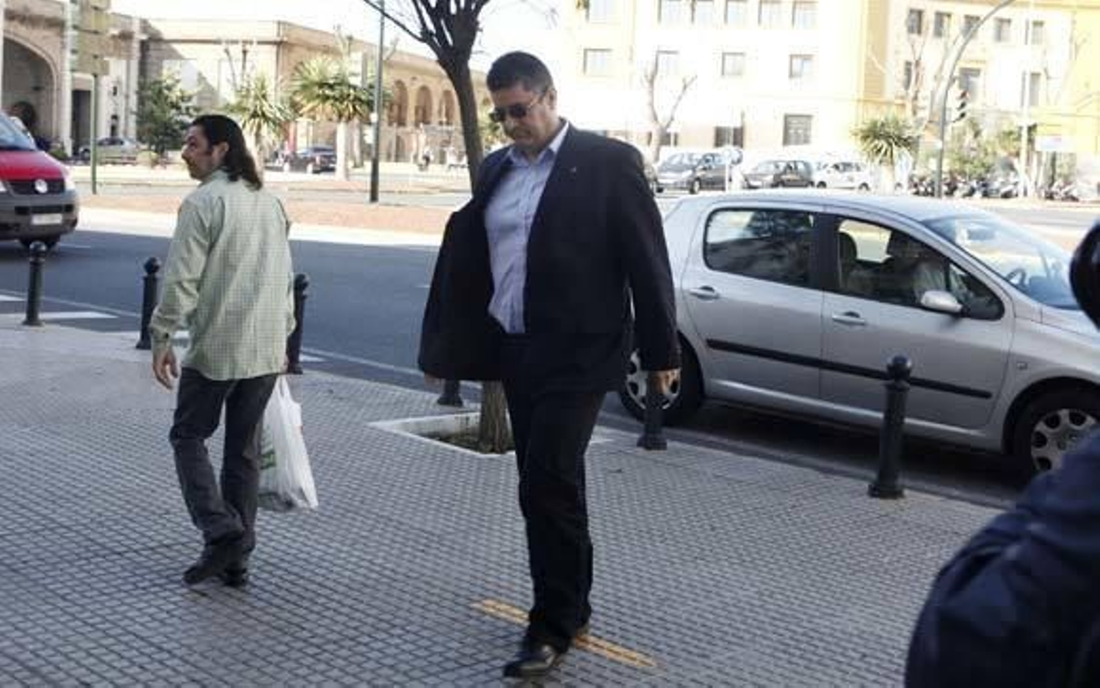 Francisco Javier López Luna a su entrada en la Audiencia Provincial de Cádiz./Jesús Marín