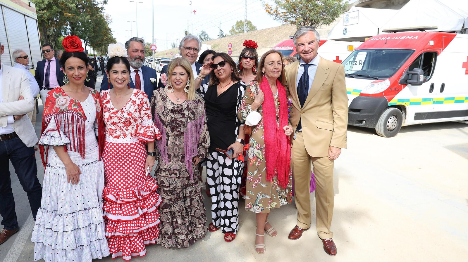 La ministra Carolina Darias se pasea por la Feria de Jerez