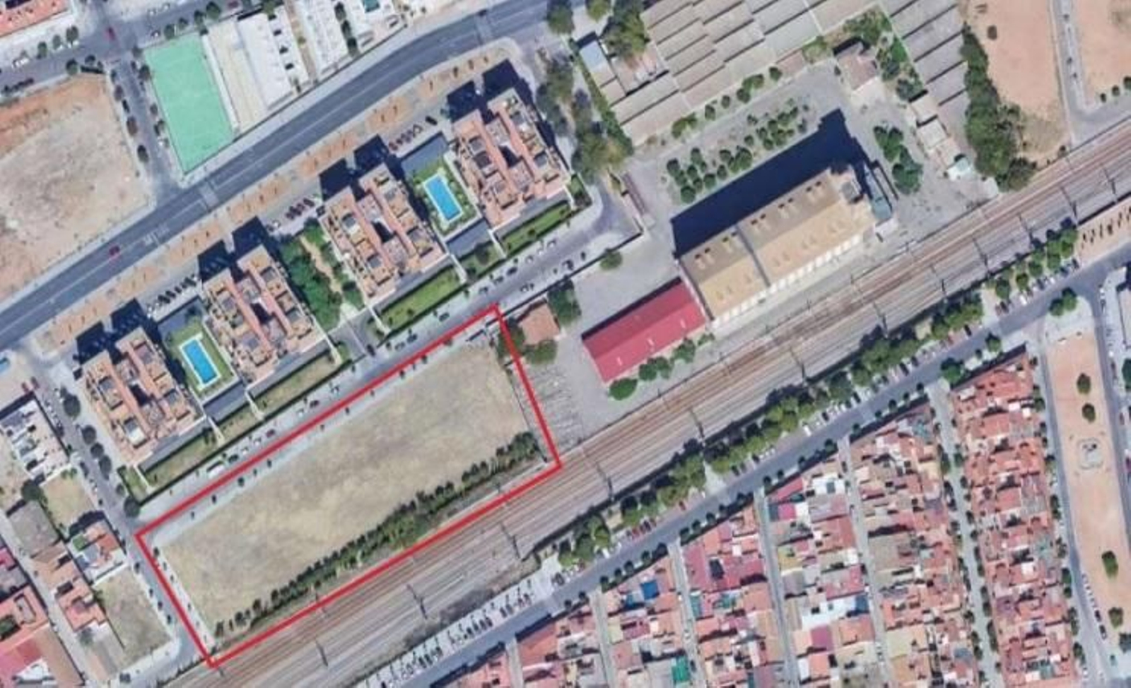 Emplazamiento de la parcela, en la calle Huerta de San Pedro.