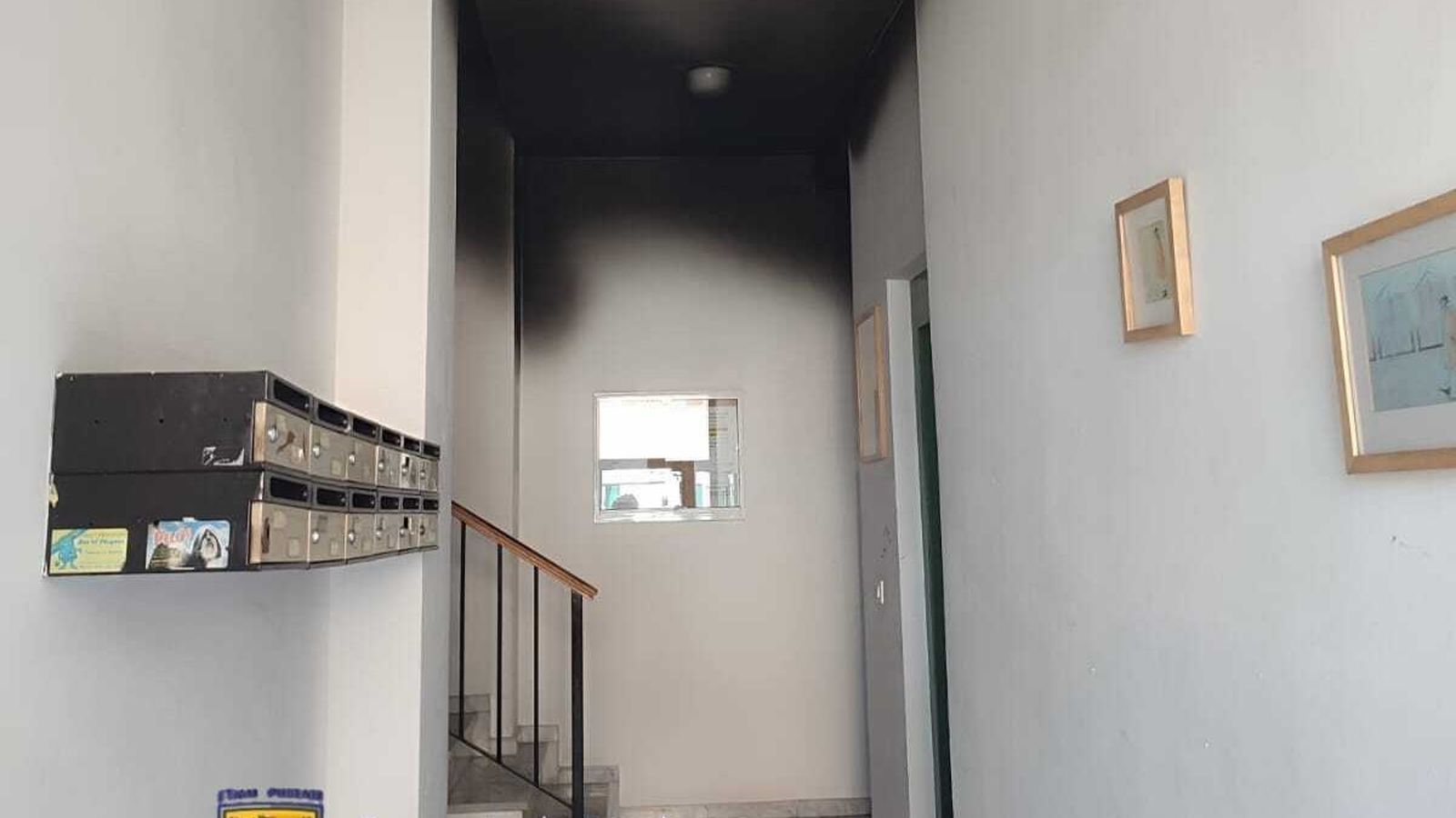 La escalera del edificio.