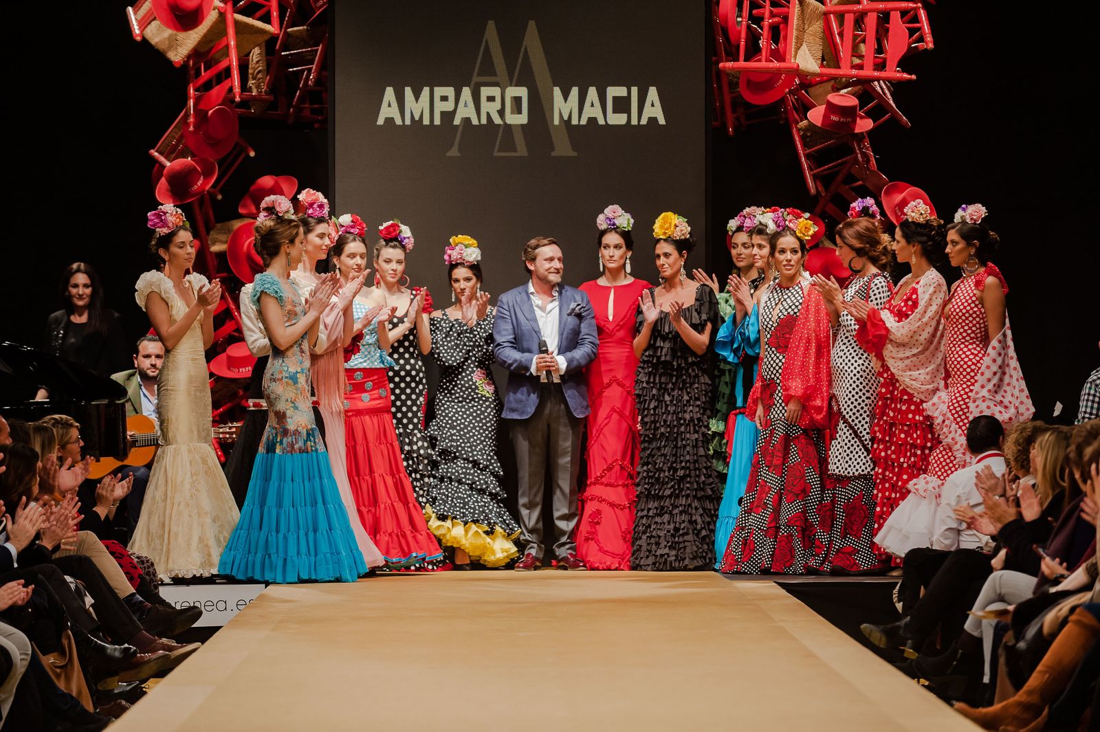Pasarela Flamenca Jerez 2019: Amparo Maciá, fotos del desfile