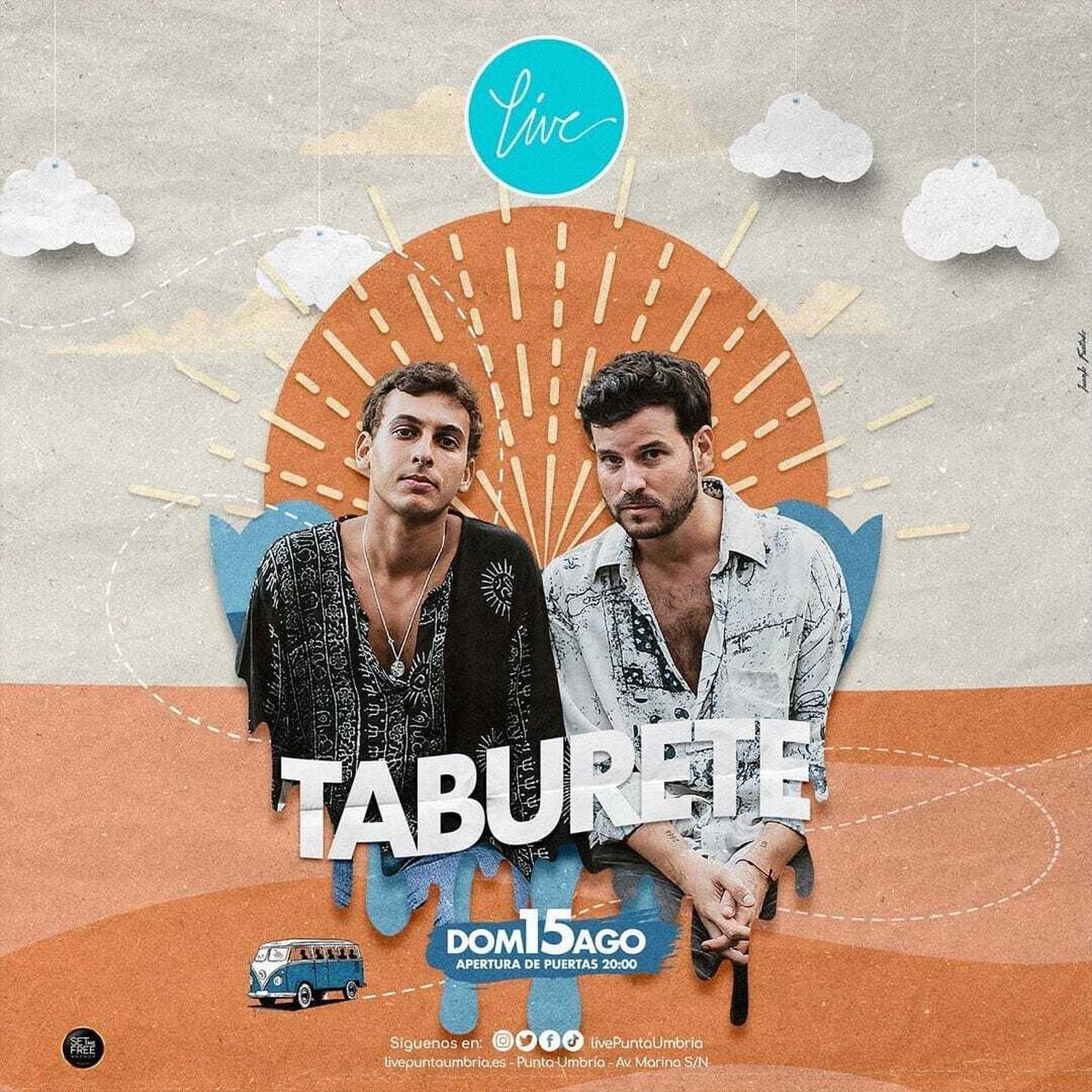 Taburete en concierto en Live Punta Umbría