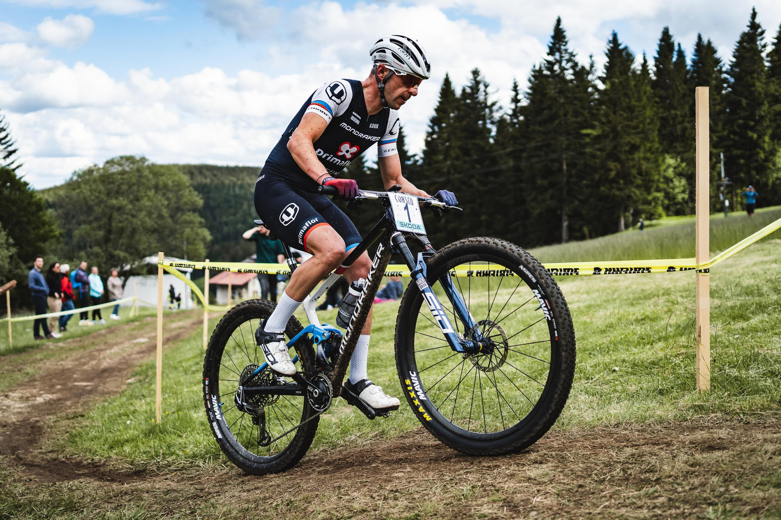 El ciclista checo Ondrej Cink durante su participación en una prueba.