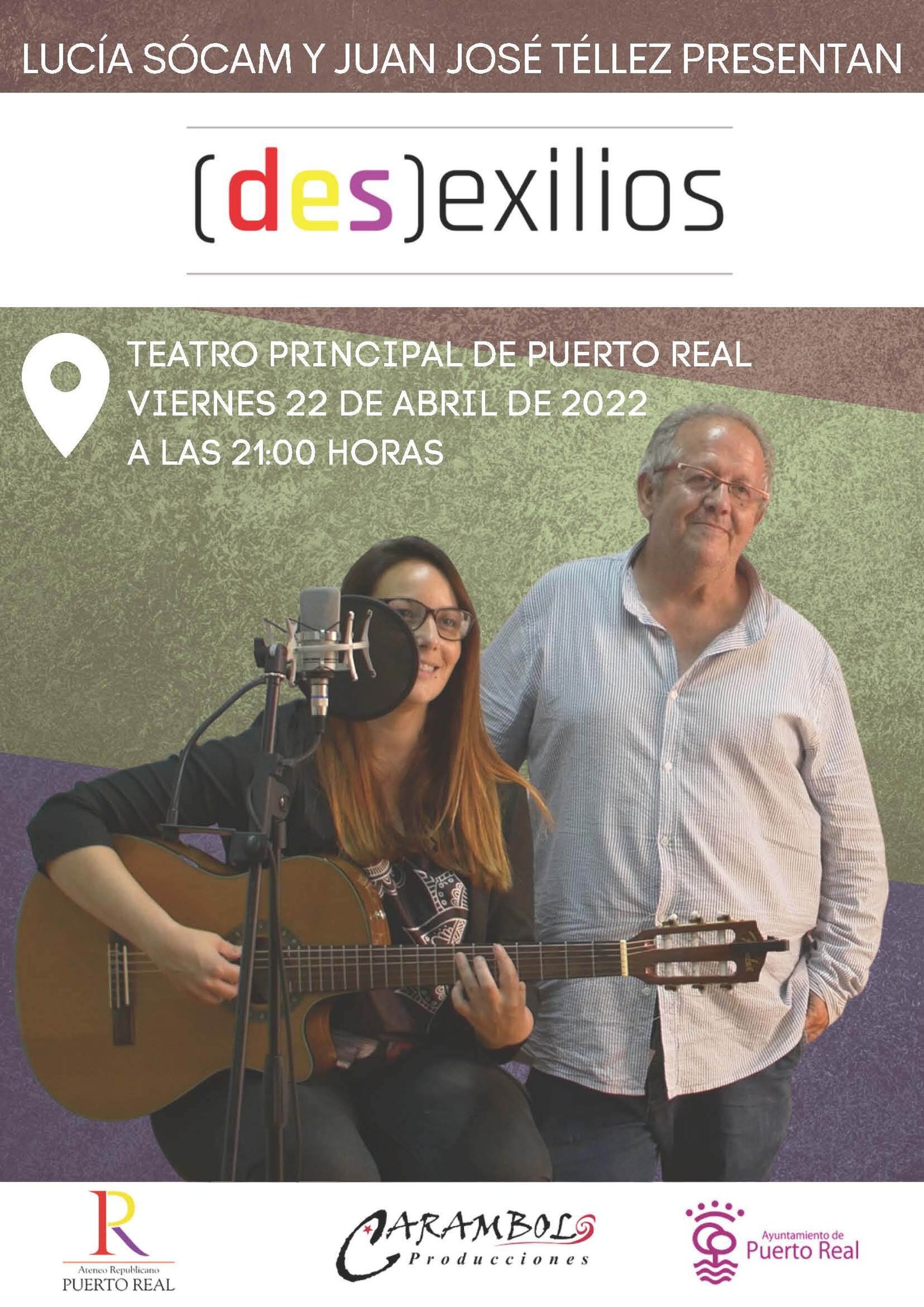 Cartel promocional del espectáculo con Lucía Sócam y Juan José Téllez