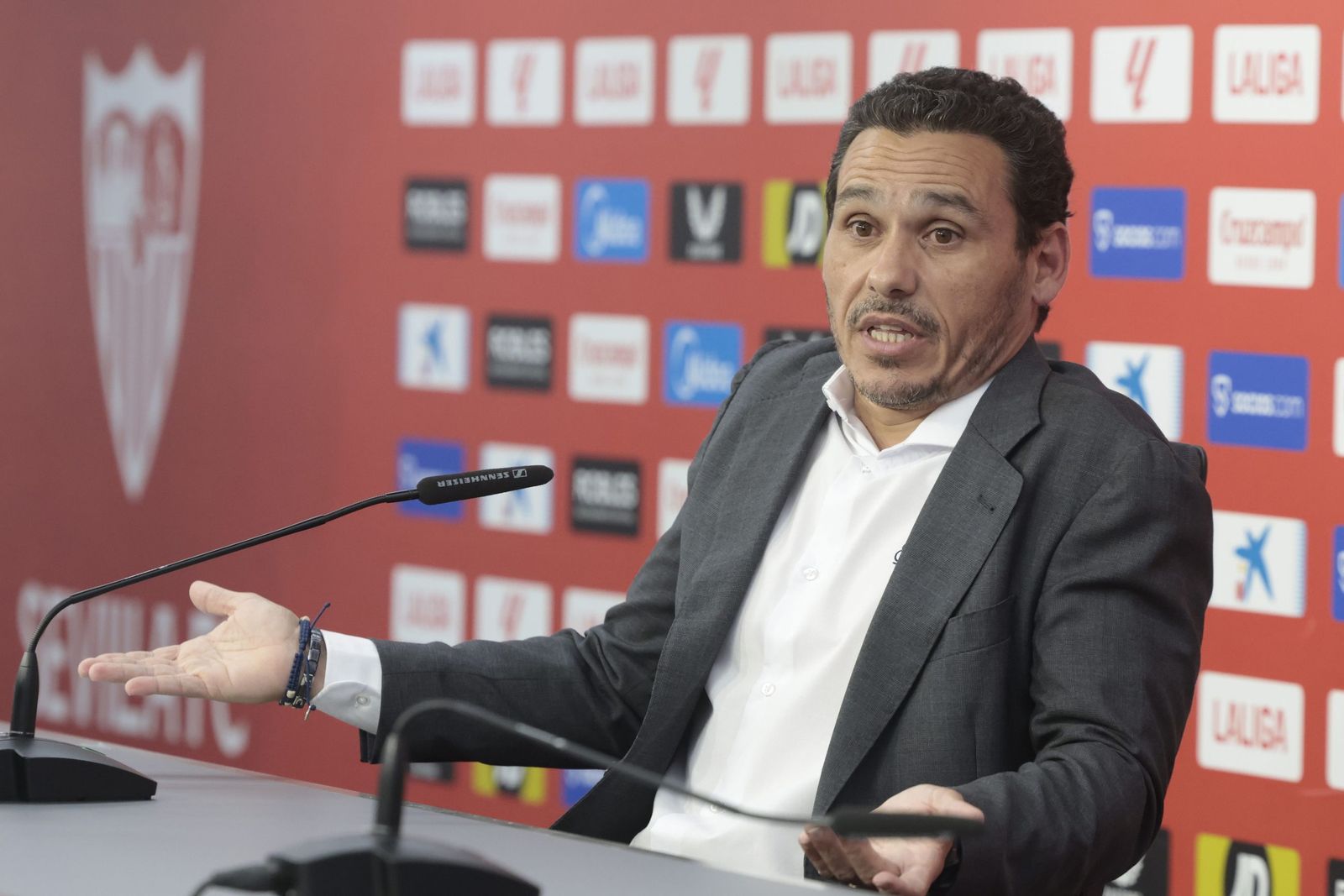 José María del Nido Carrasco en una comparecencia del Sevilla.