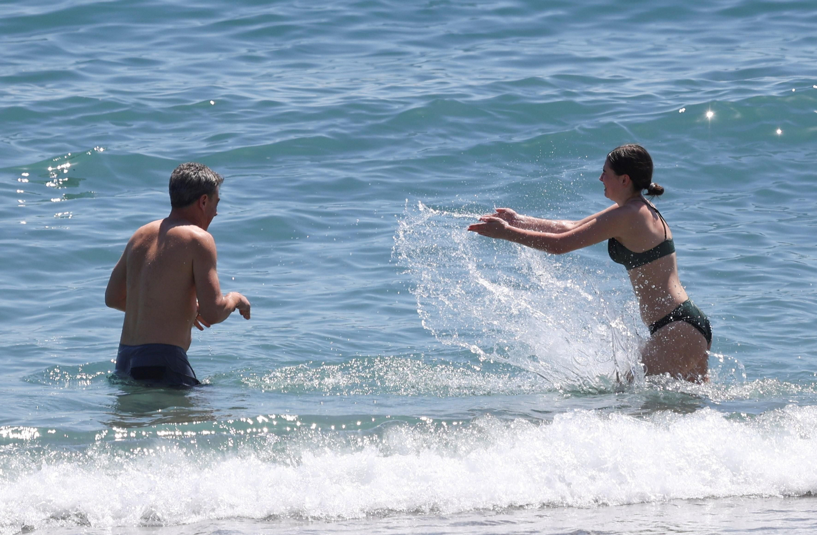 La llegada del terral a Málaga, en fotos