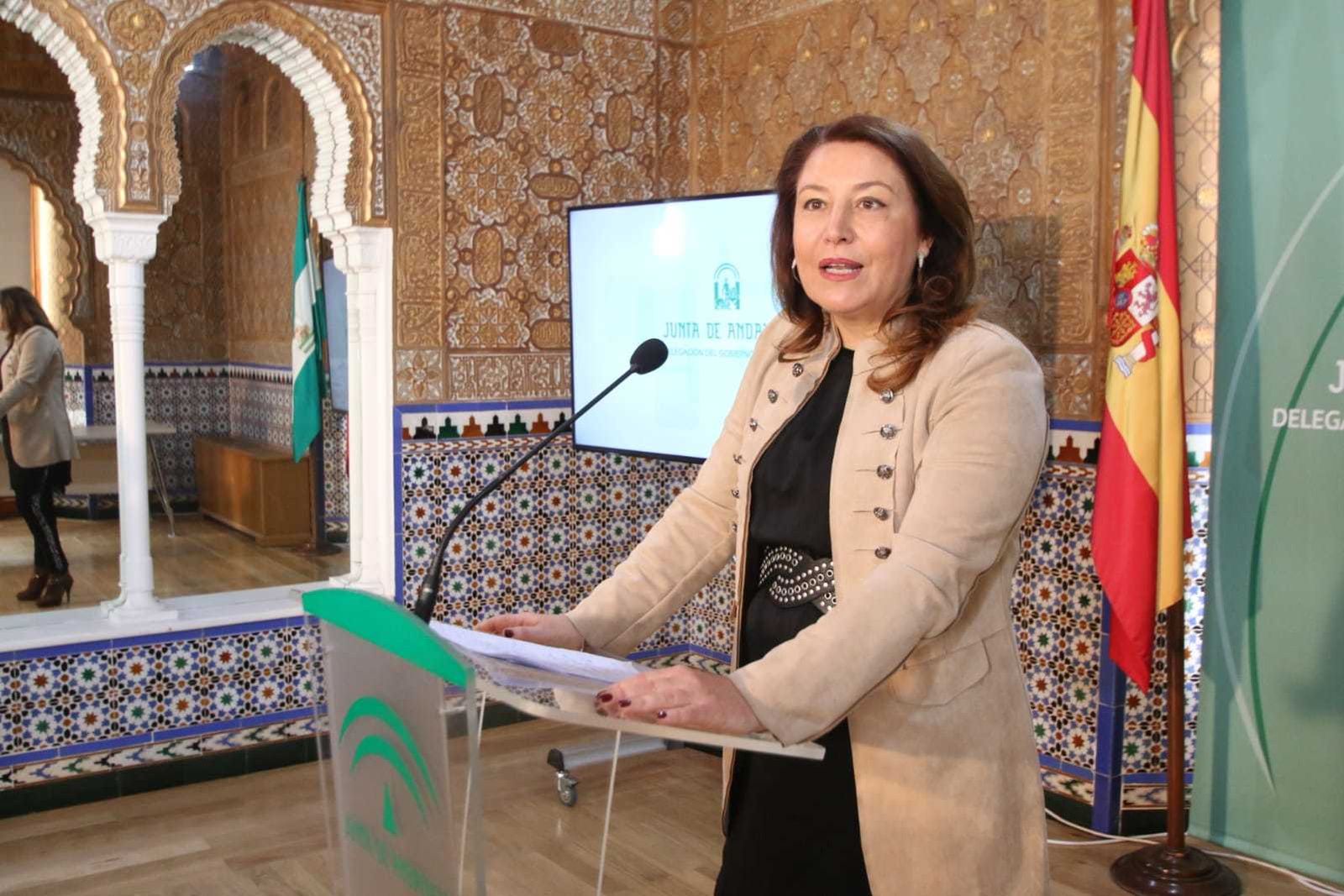 Carmen Crespo, consejera de Agricultura, Ganadería, Pesca y Desarrollo Sostenible de la Junta de Andalucía, Carmen Crespo, en la sede del Gobierno Andaluz en Almería.