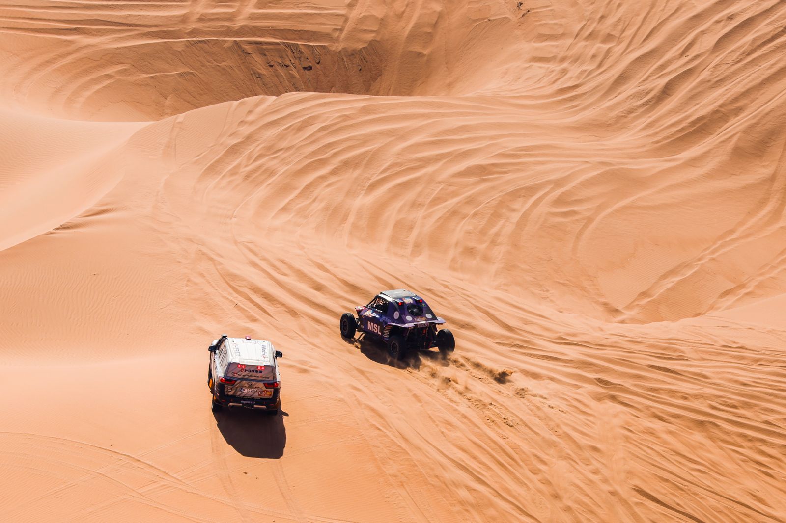 Las mejores fotos del Dakar por las dunas