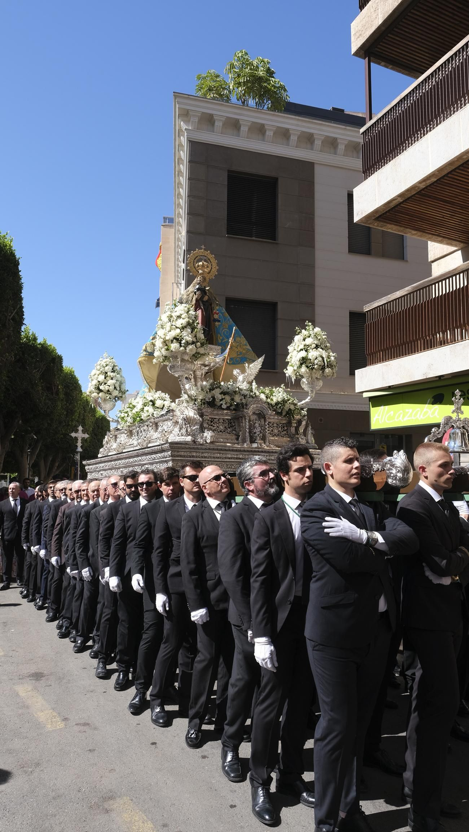 Traslado de la Virgen del Mar a la Catedral de Almería, en imágenes