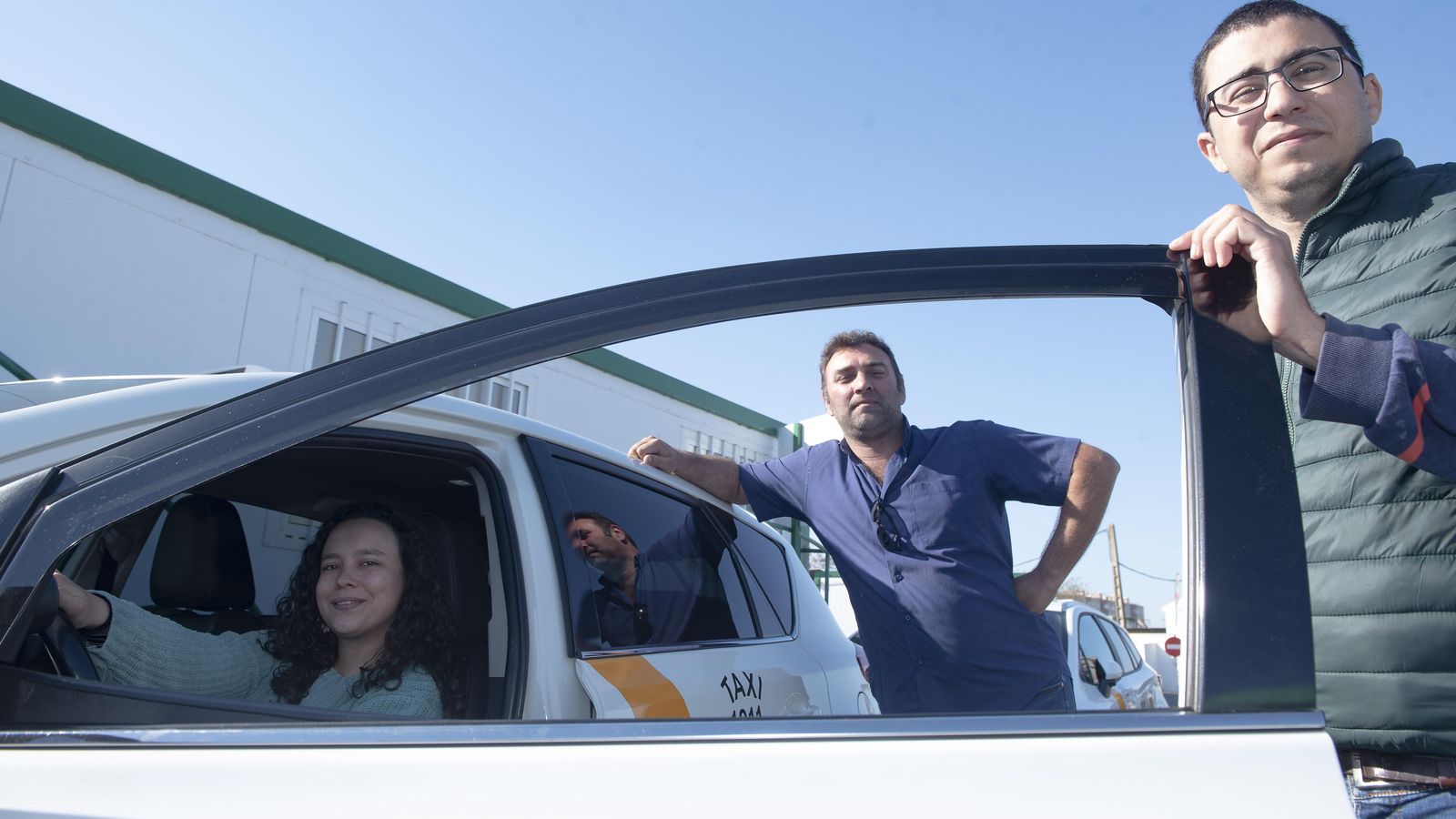 Carmen Salgado, Rómulo Díaz y Javier Pérez-Aranda.