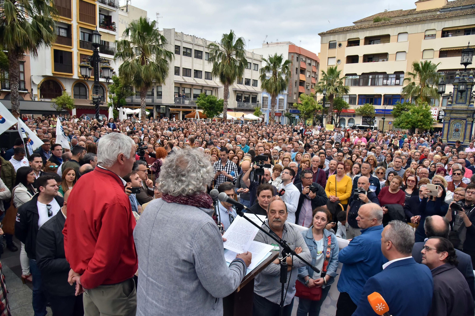 Las imágenes de la manifestación en la Plaza Alta de Algeciras