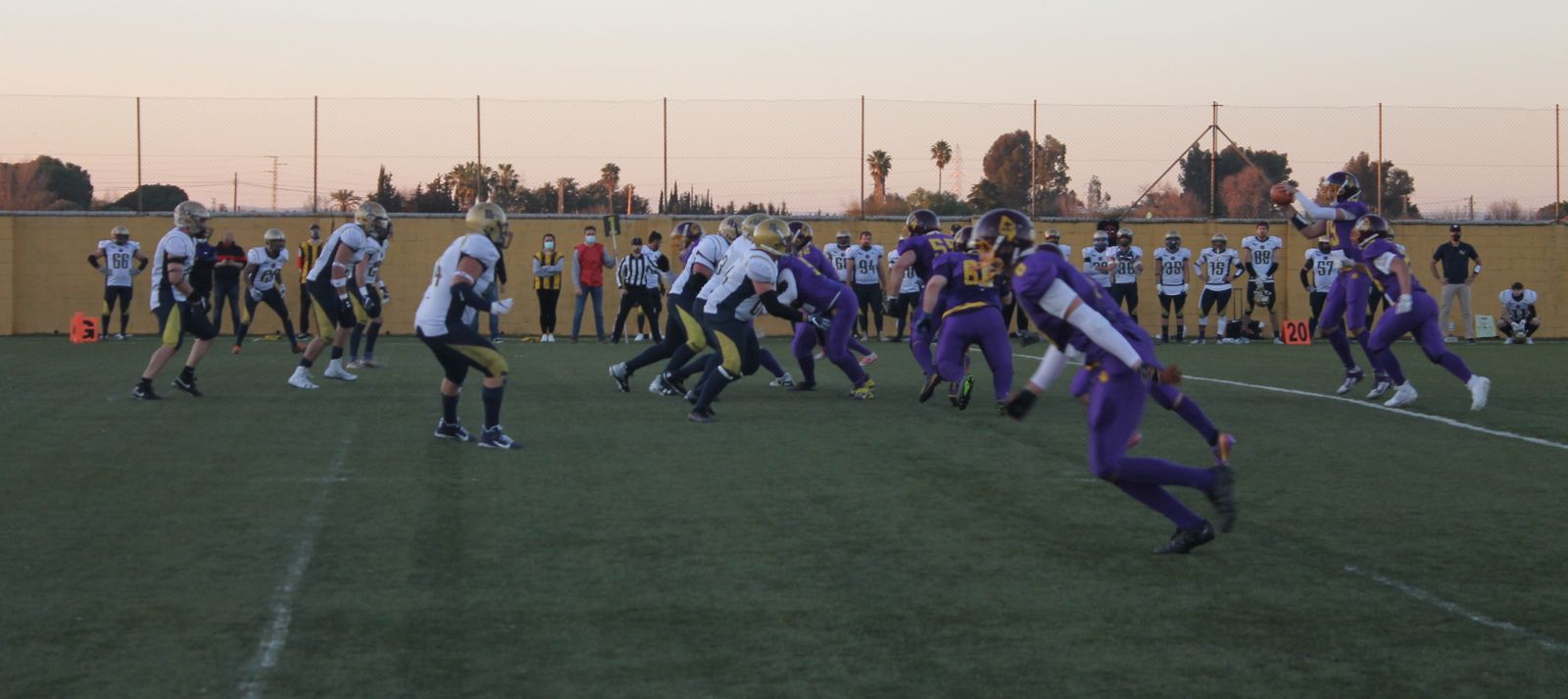 Jugada de ataque de Linces en su último partido frente a Blue Devils.