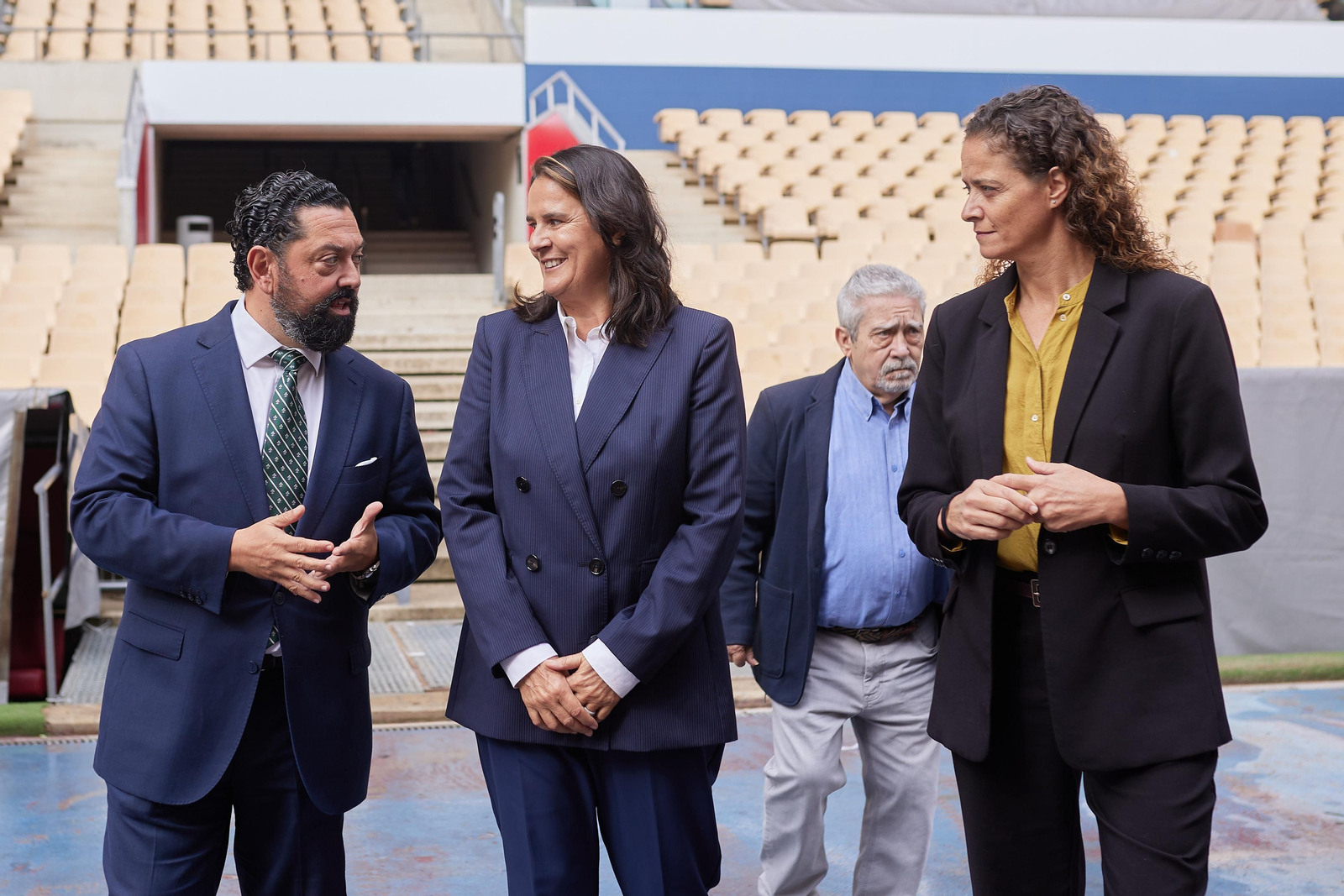 Las fotos del Estadio de la Cartuja para el tenis