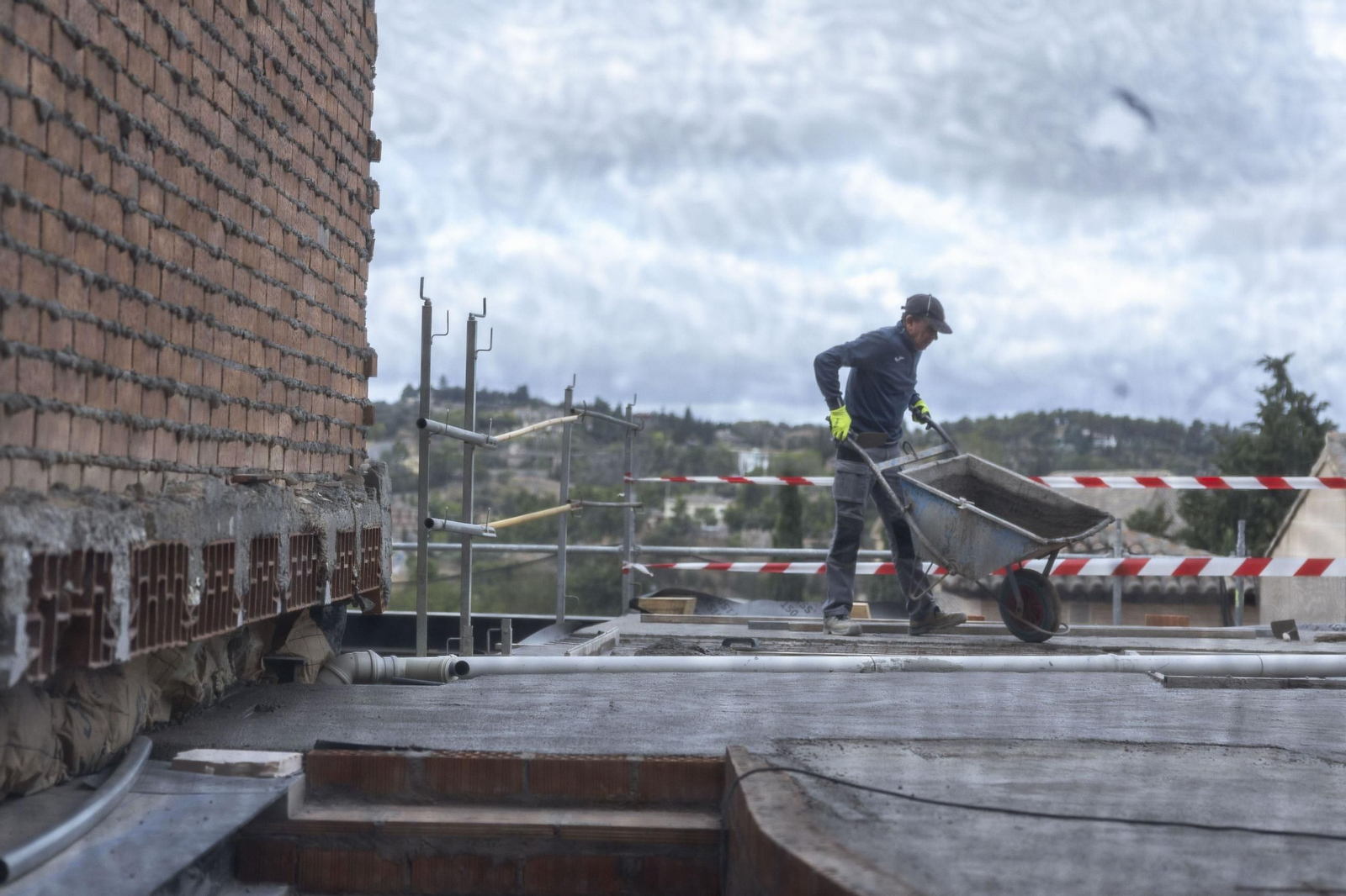 Imagen de archivo de un empleado de la construcción