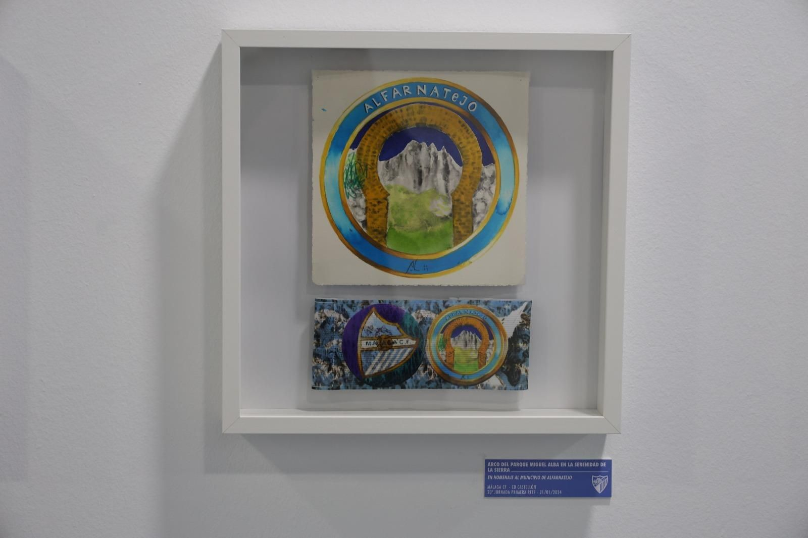 Brazaletes obras de arte del Málaga CF para la provincia