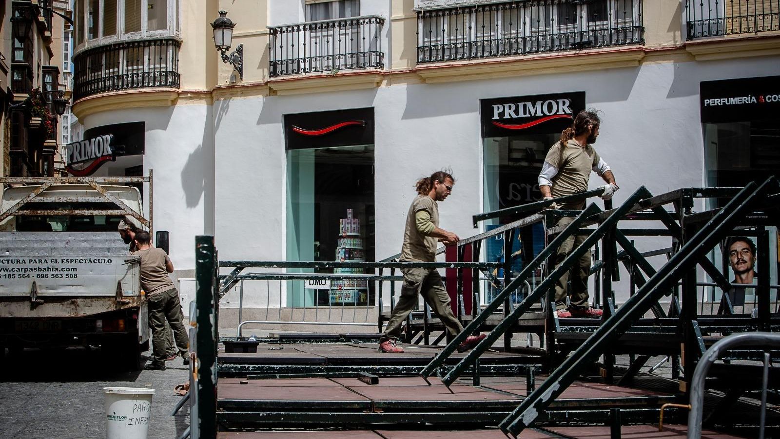 Labores de desmontaje de los palcos del Palillero, esta semana Labores de desmontaje de los palcos del Palillero, esta semana