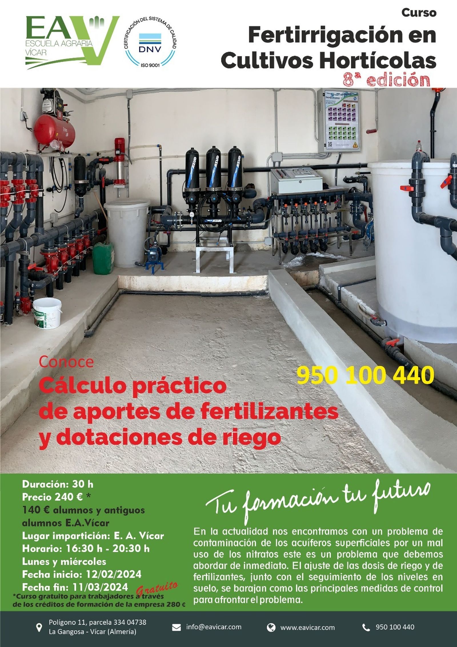 Cartelería de una nueva edición de este curso formativo