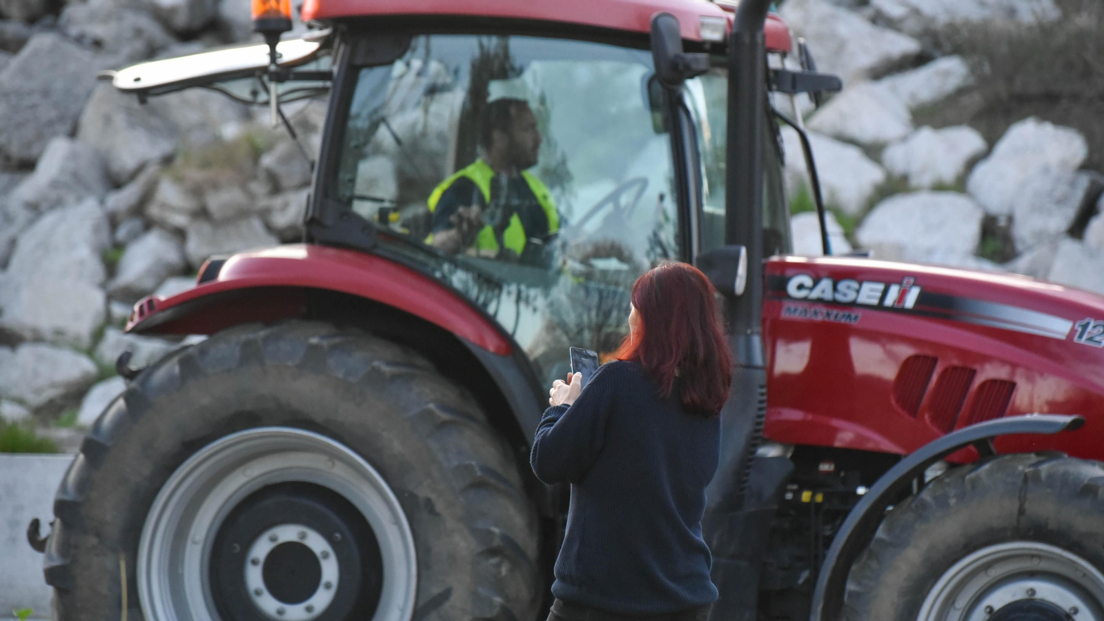 La tractorada del sector primario en Algeciras, en imágenes