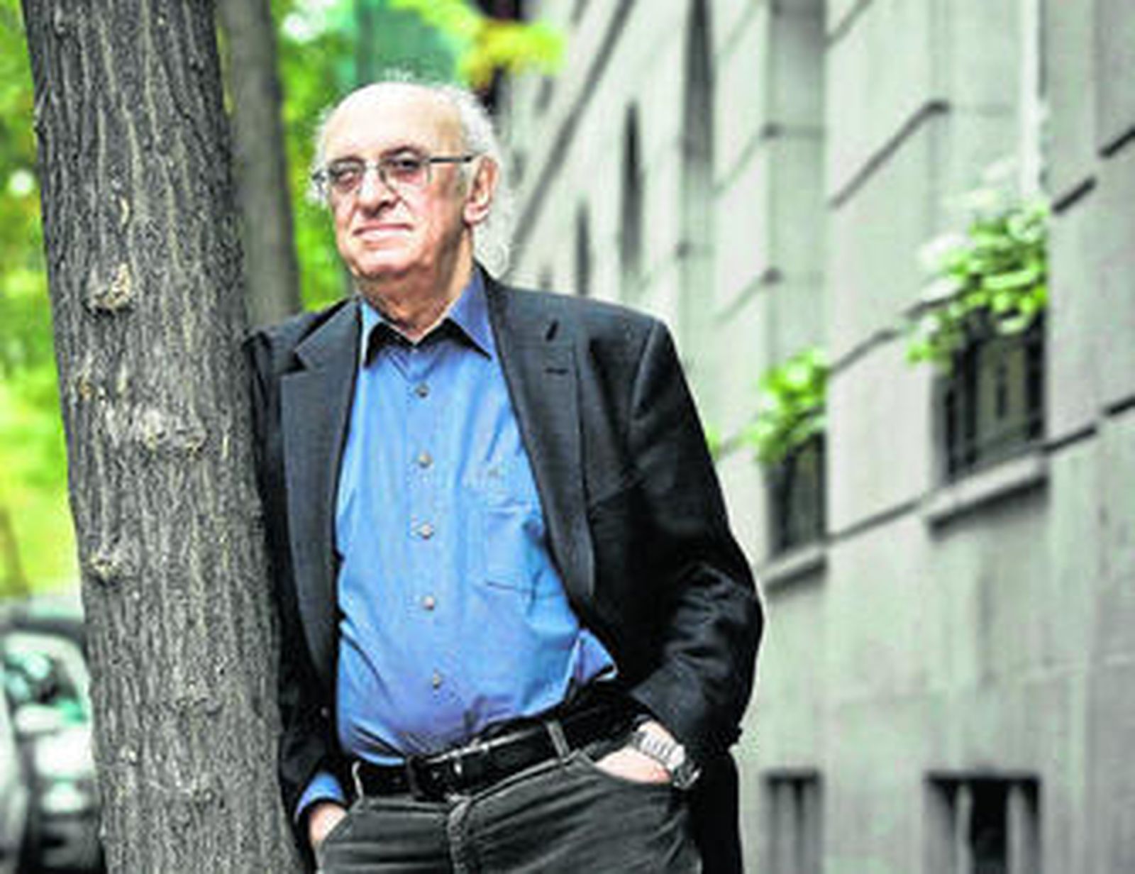 El escritor Petros Márkaris, ayer, en Madrid.