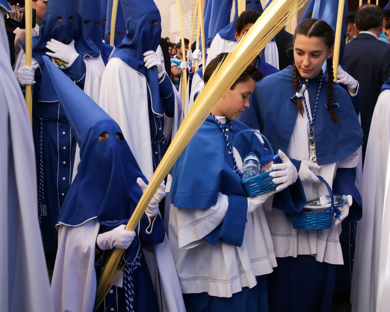 Galería de fotos de La Borriquilla en un soleado Domingo de Ramos