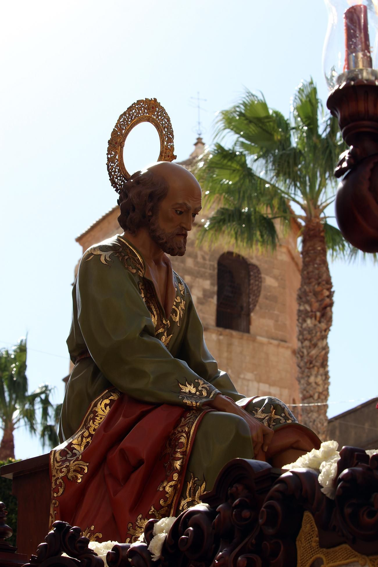 Las imágenes de la Subida de Jesús y la procesión del Viernes Santo por la mañana en Vera