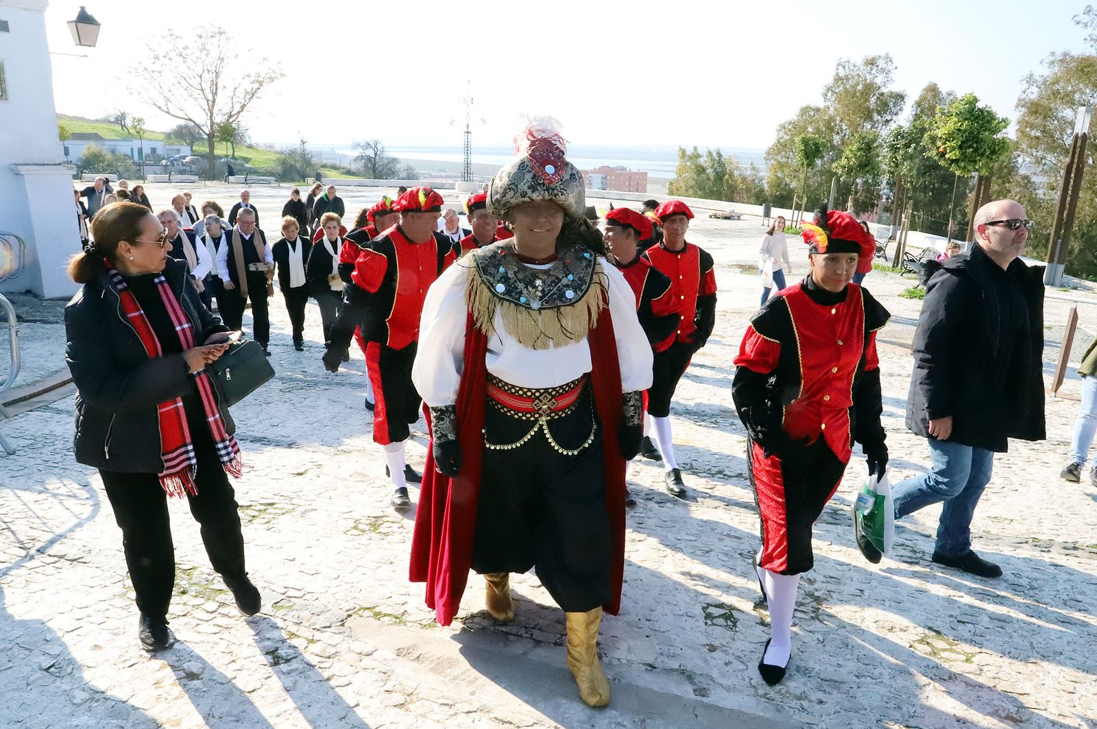 Imágenes de los Reyes Magos de Huelva en el Santuario de La Cinta