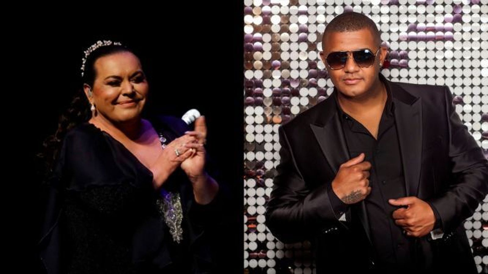 Falete y Henry Méndez.