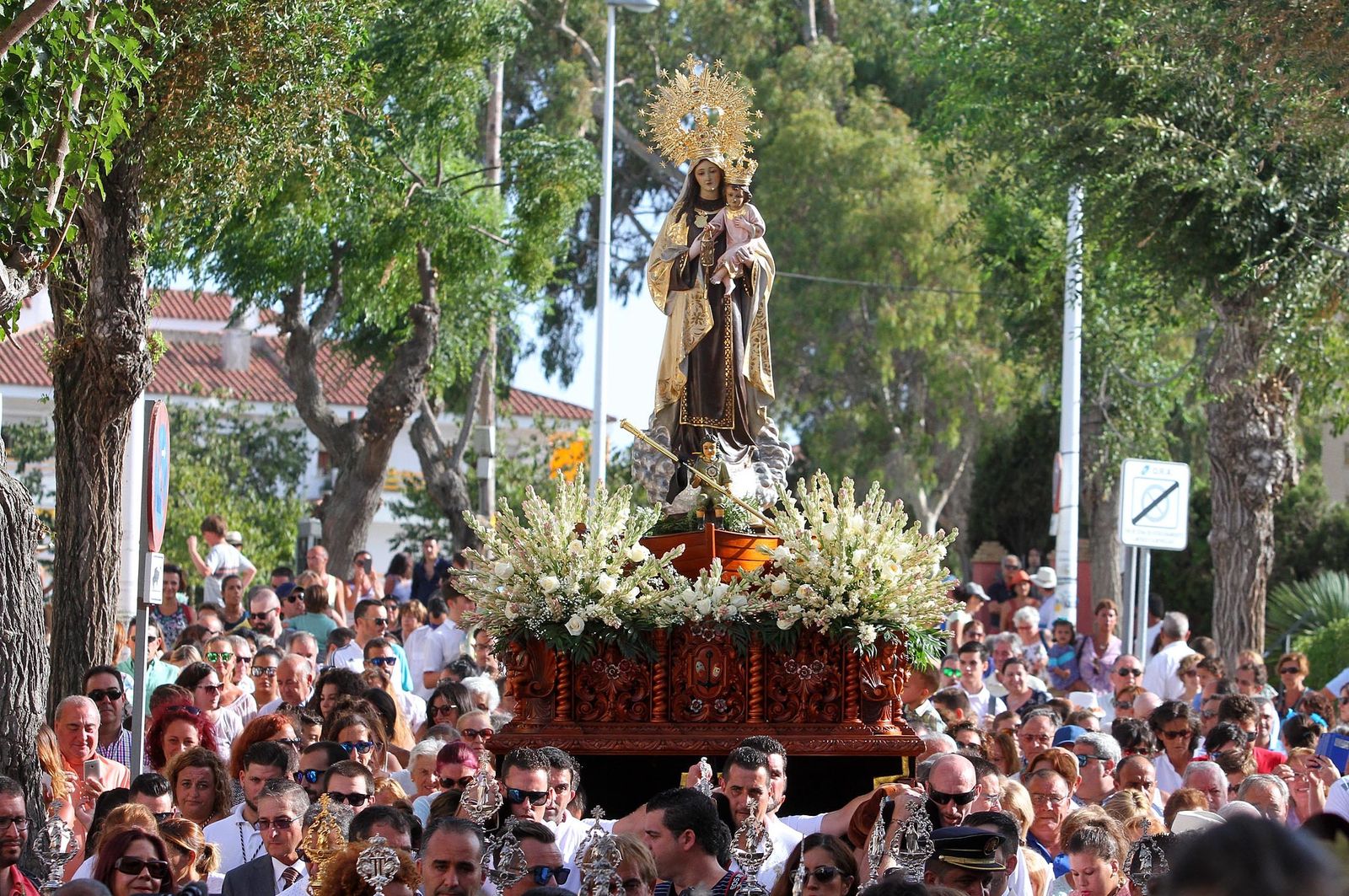 Imágenes de la procesión de la Virgen del Carmen en Punta Umbría