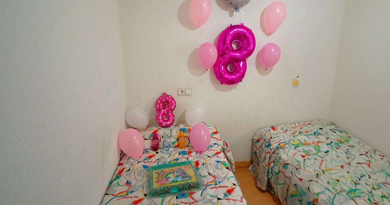 Habitación de la hija mayor de la mujer con orden de desahucio.