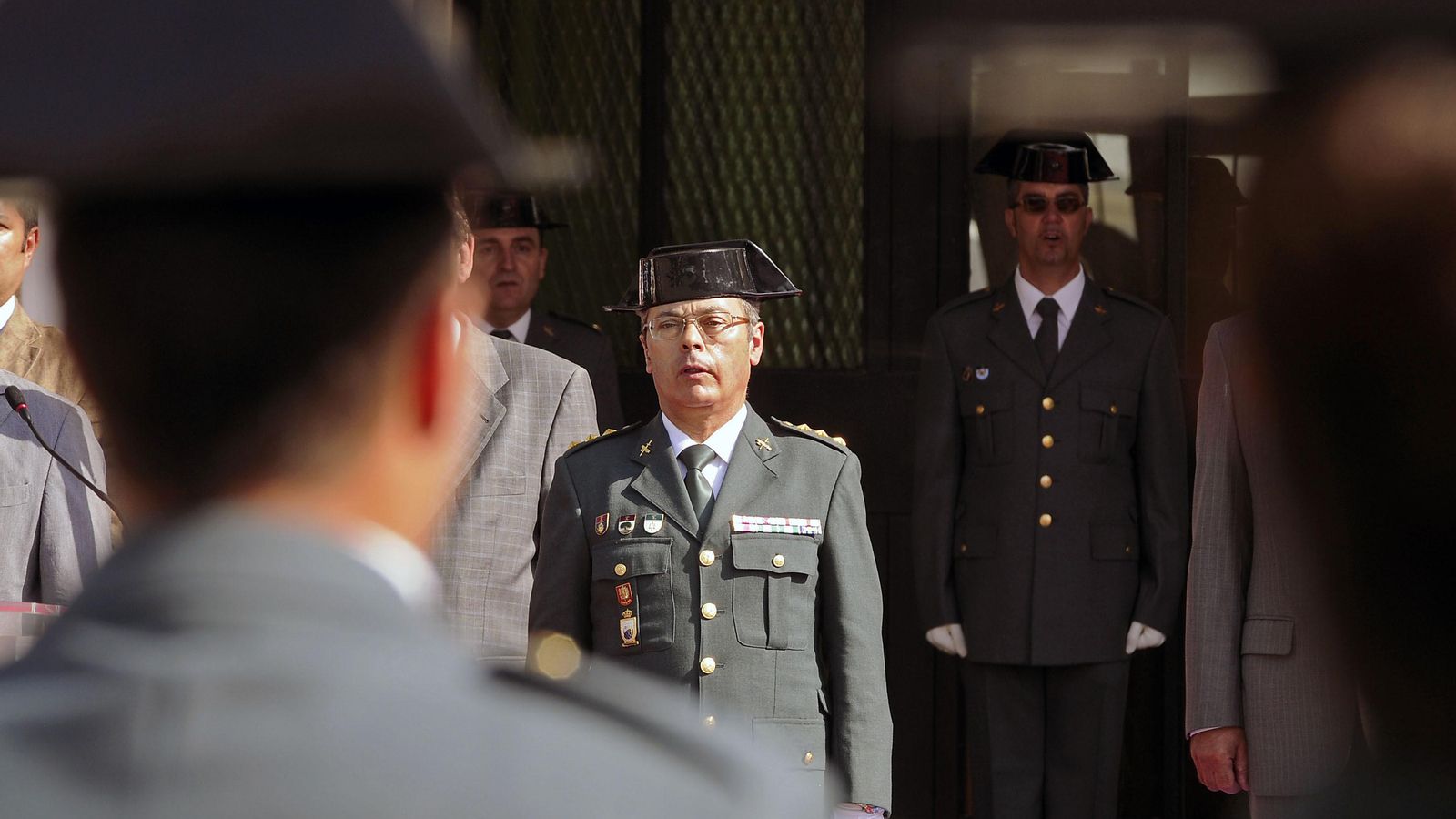 El coronel Juan Roldán Fuentes, el día de su toma de posesión al frente de la Comandancia de Sevilla.