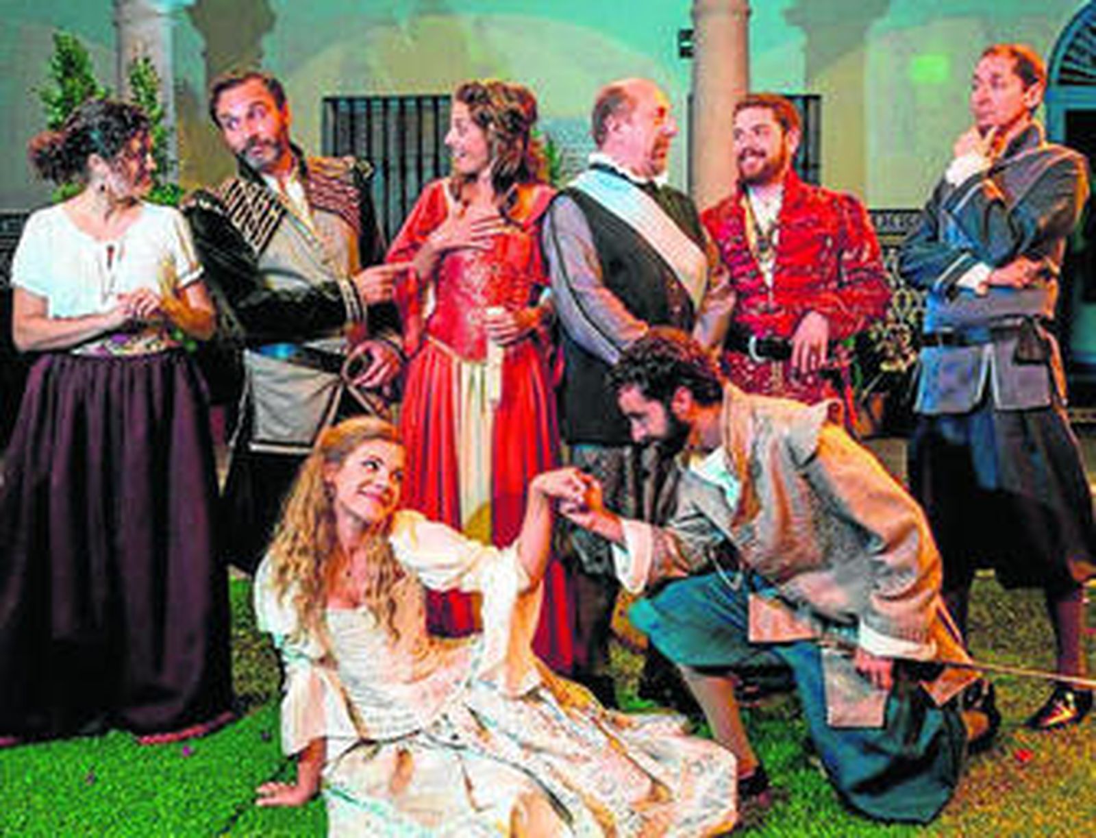 El reparto de 'Mucho ruido y pocas nueces', al completo.