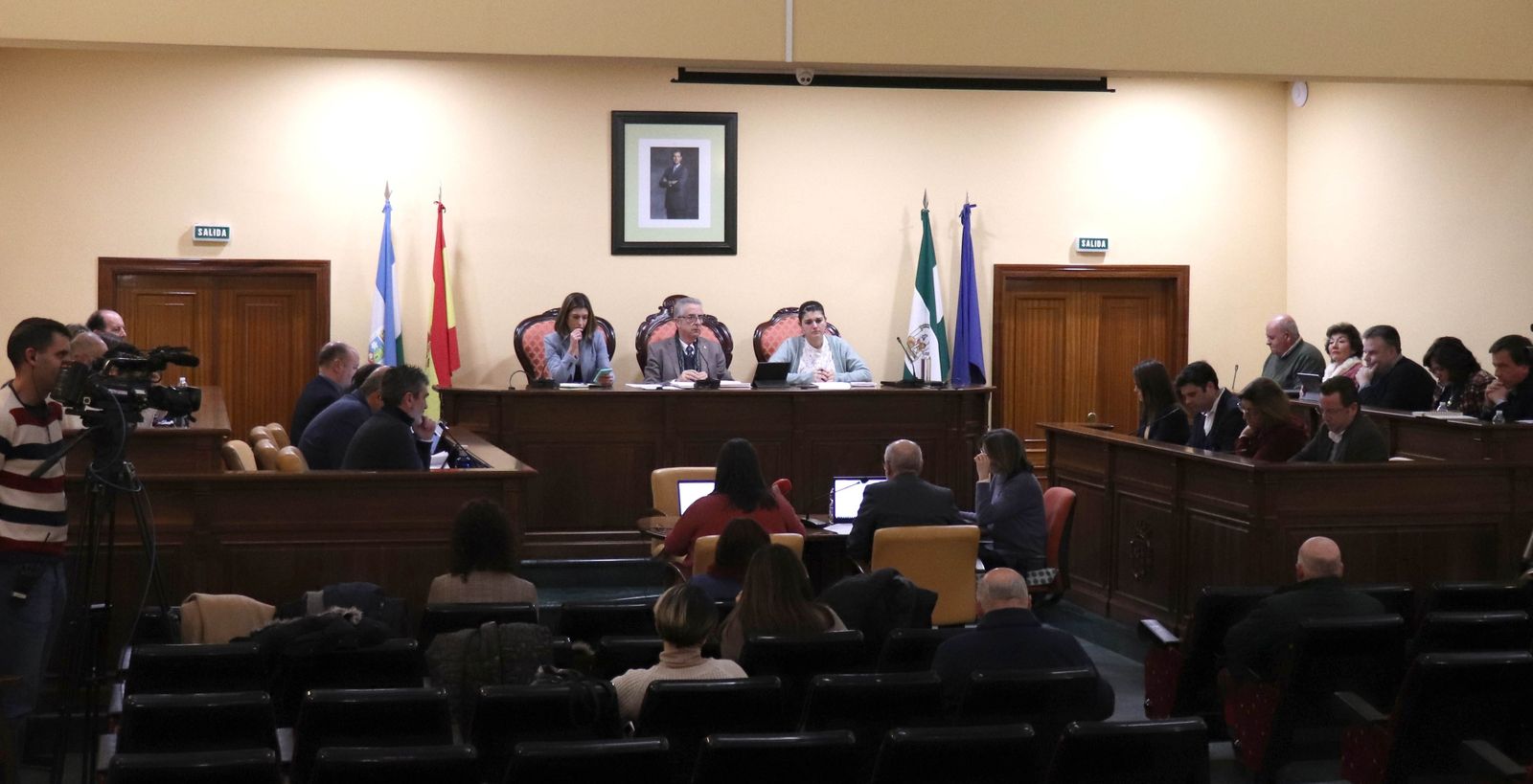 Un momento del Pleno del Ayuntamiento de Lucena.