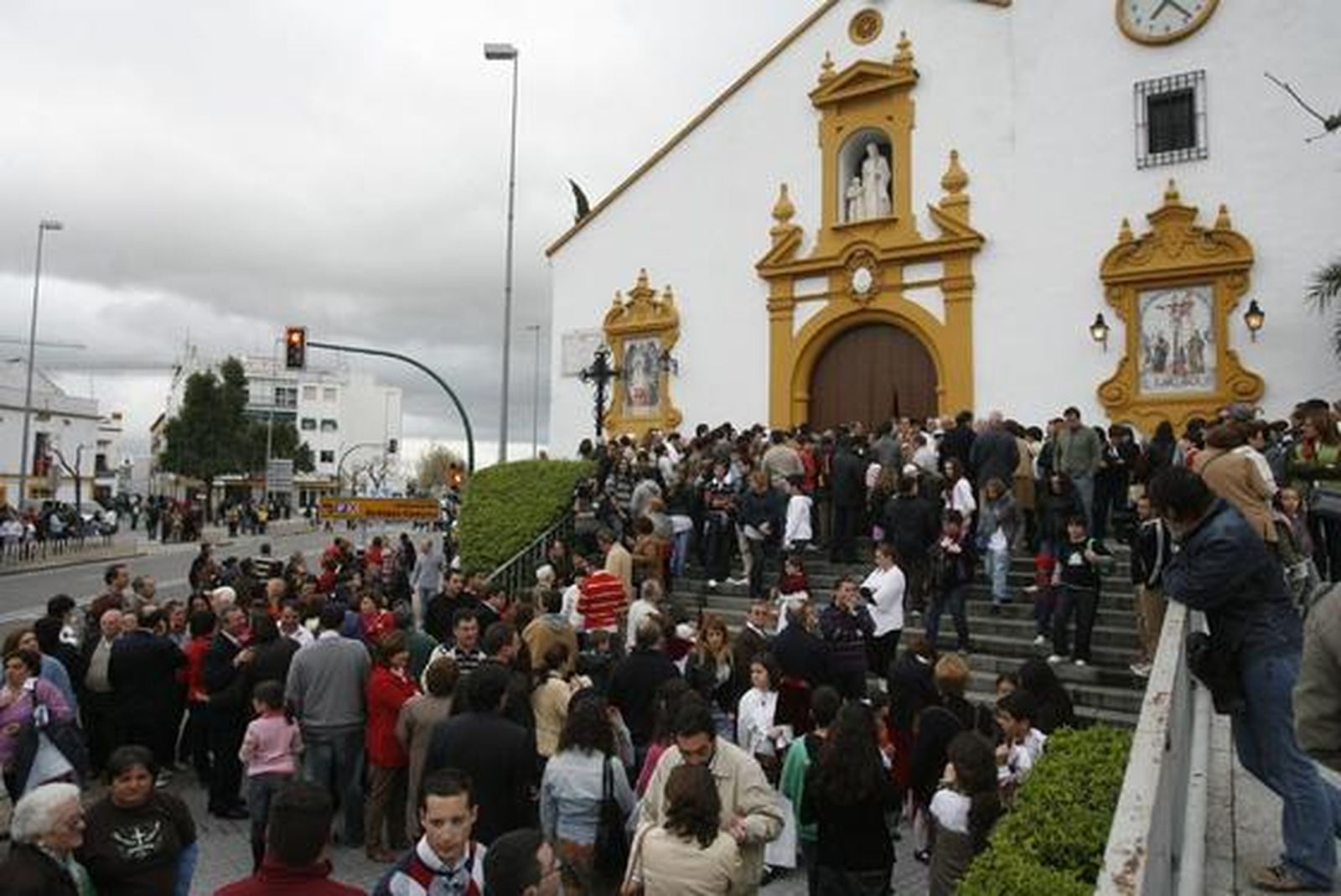 La hermandad de la Vera Cruz suspendió su estación de penitencia por el riesgo de lluvias. / José Martínez