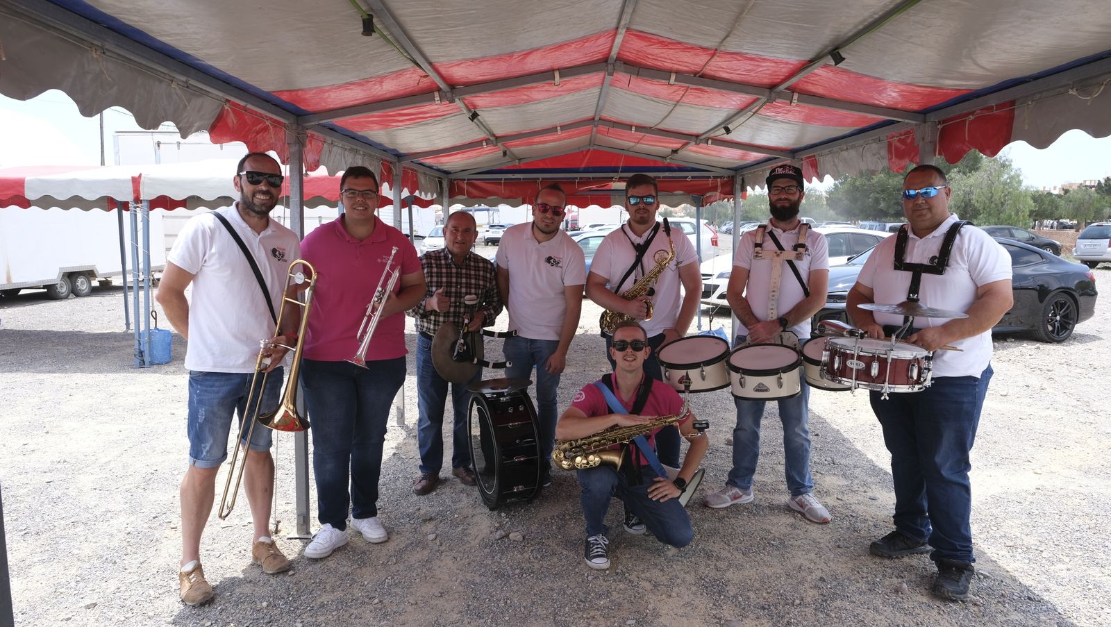 Imágenes de la degustación de huevos fritos con chorizo, en las Fiestas de Santa María del Águila