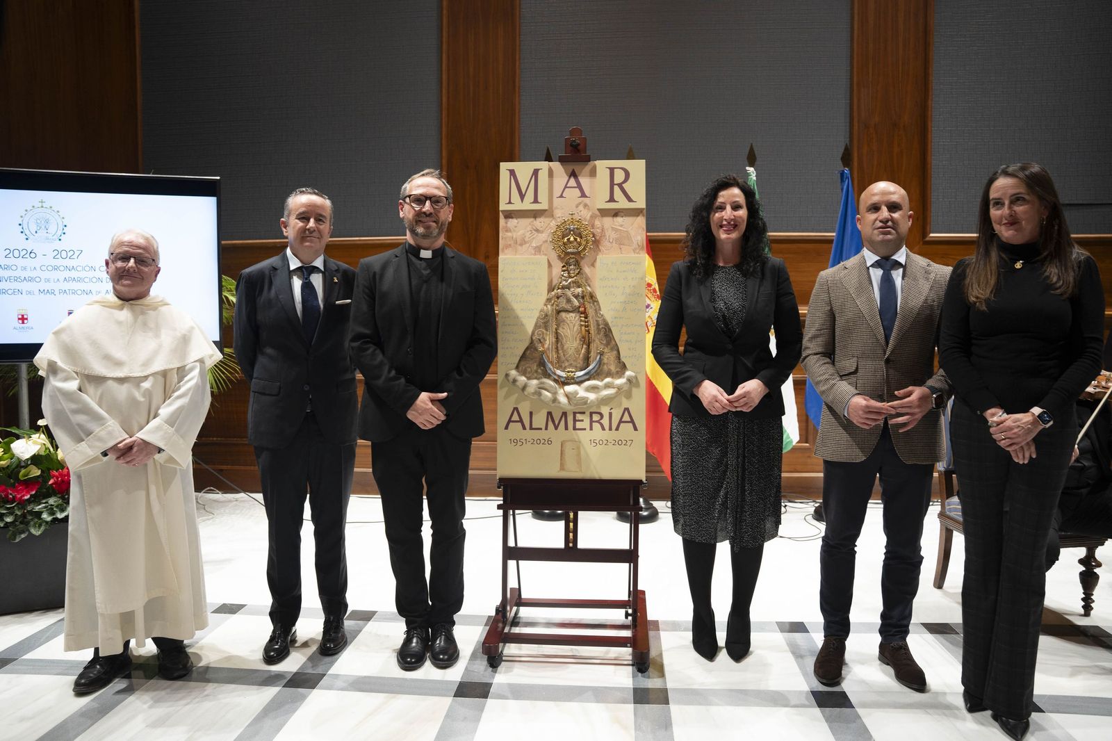 Presentacion del cartel por el 525 aniversario de la Virgen del Mar en Almería.