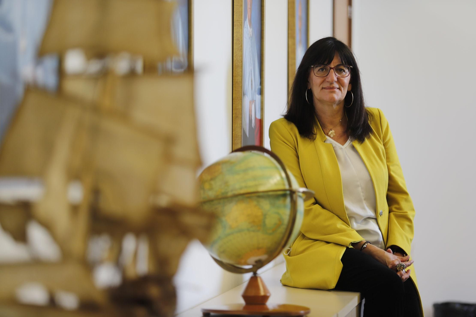 María Antonia Peña en la Universidad de Huelva.