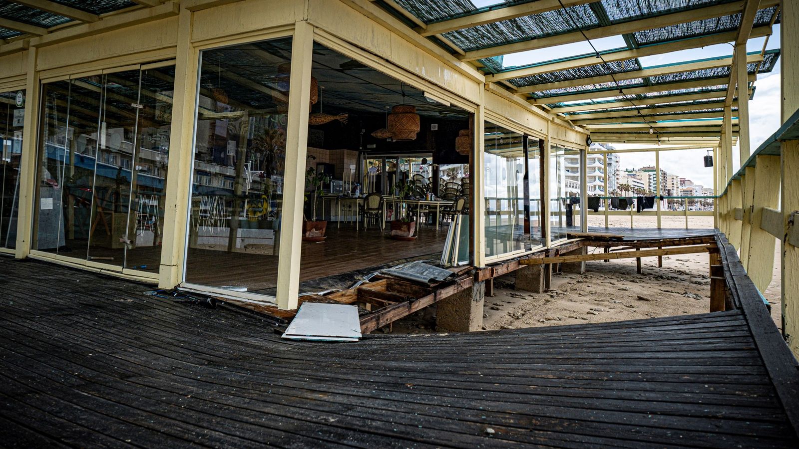 Así han quedado las playas de Cádiz después de tres meses de temporales