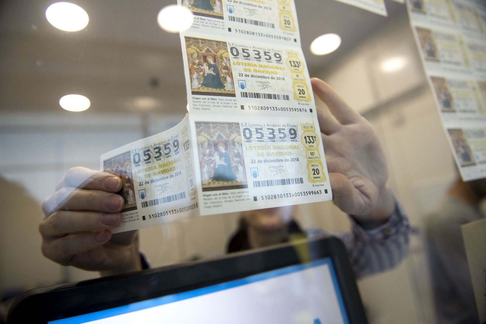 Una imagen de un despacho de loterías.
