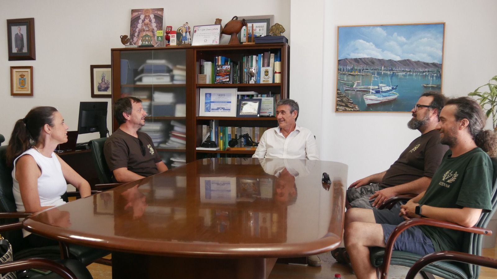 Manuel Cortés en la reunión para hacer balance del Festival.