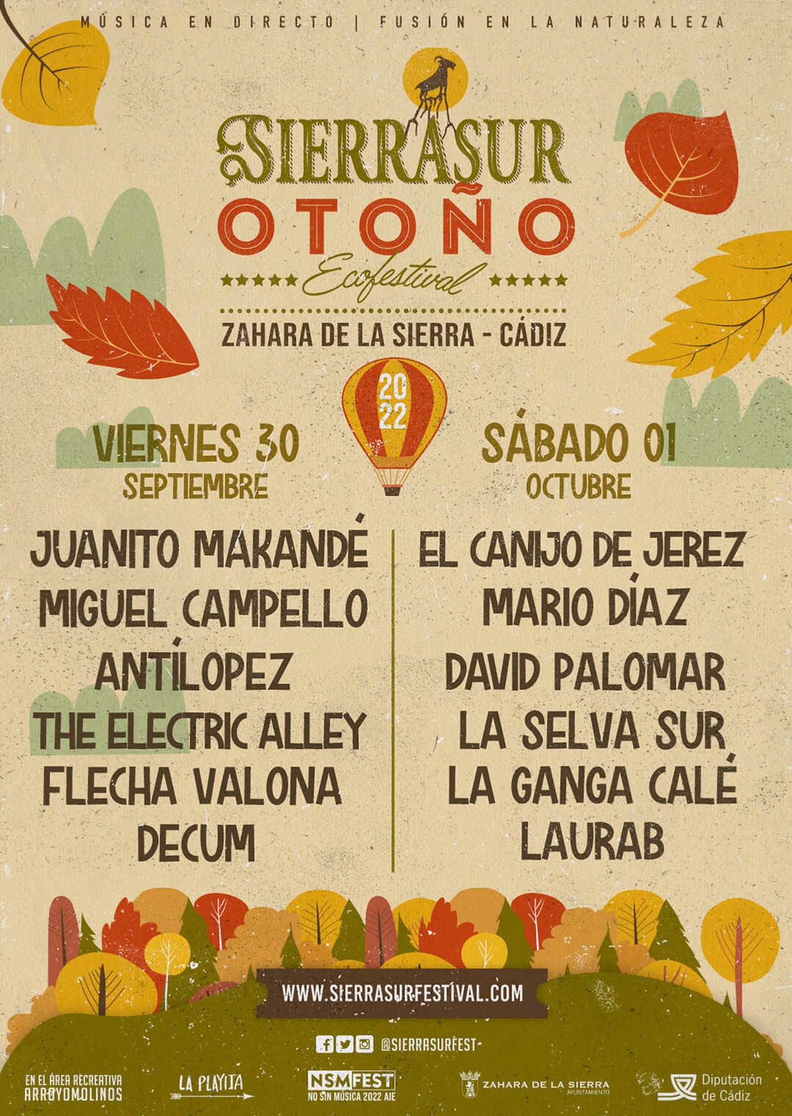 Cartel de EcoFestival SierraSur 2022