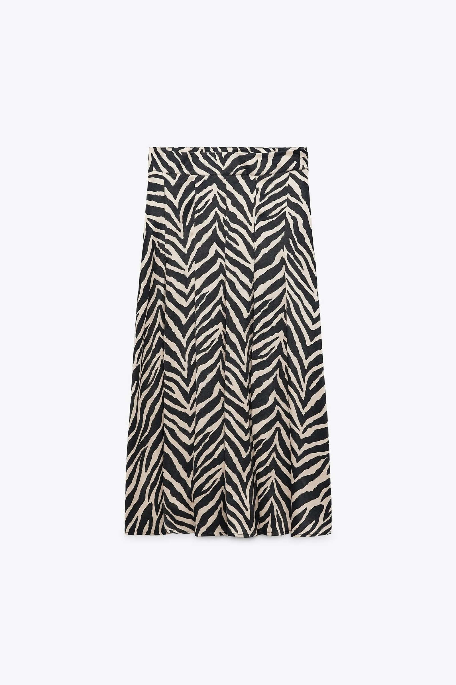 Falda animal print de Zara.