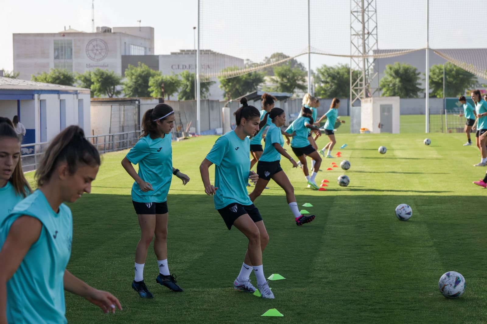 Entrenamiento del Sporting de Huelva.