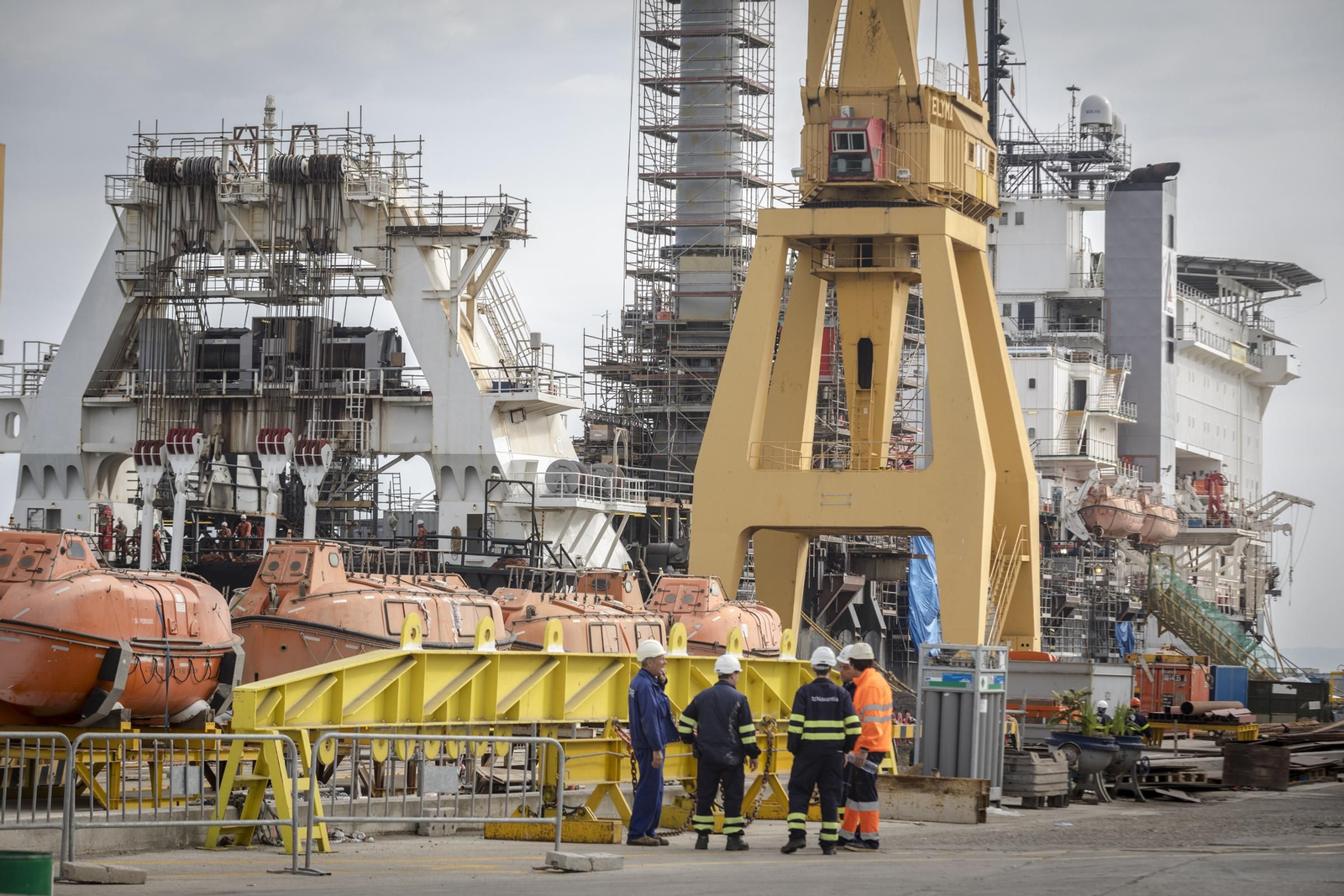 Alto nivel de ocupación en el astillero gaditano