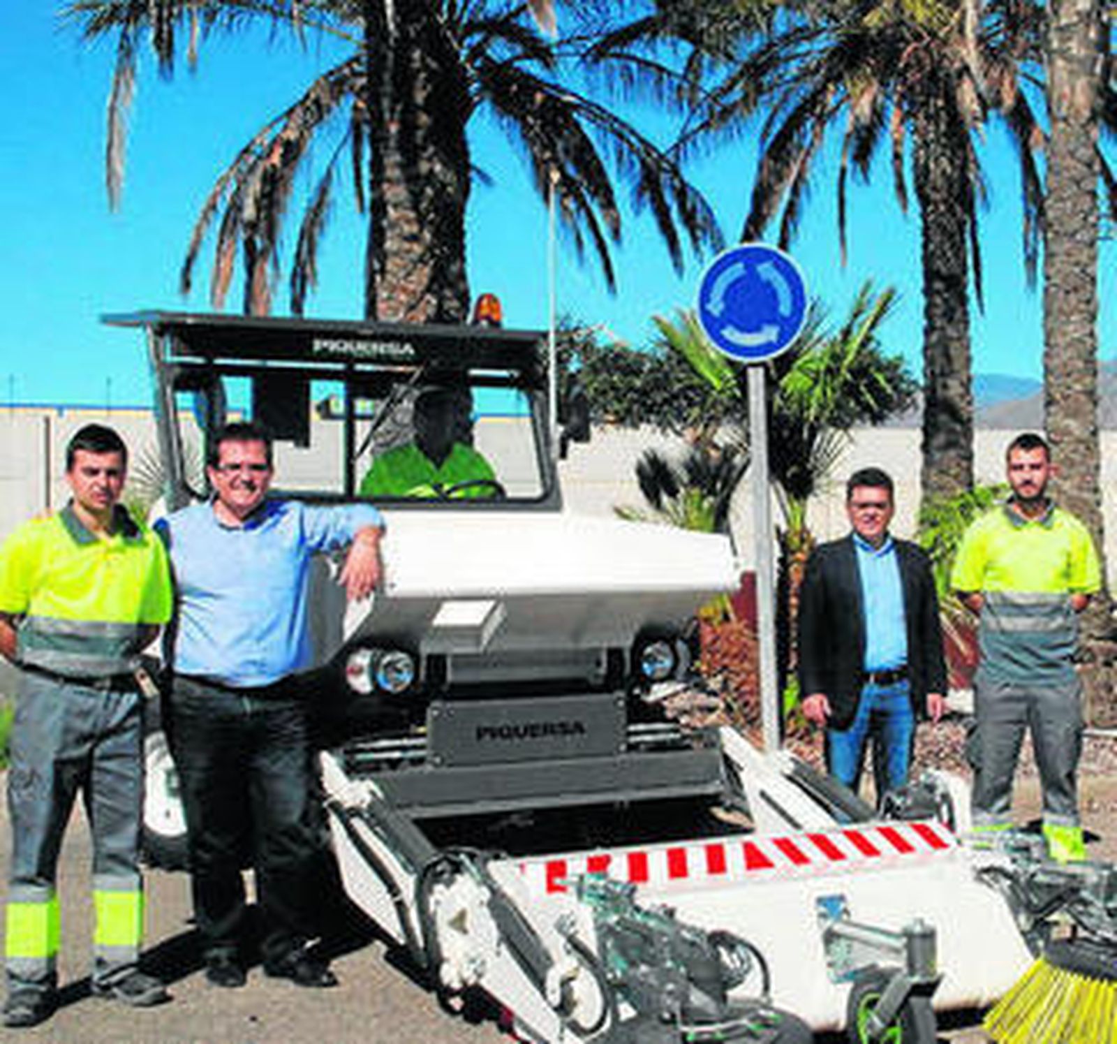 Esta es una de las dos máquinas incorporadas por la empresa Cespa.