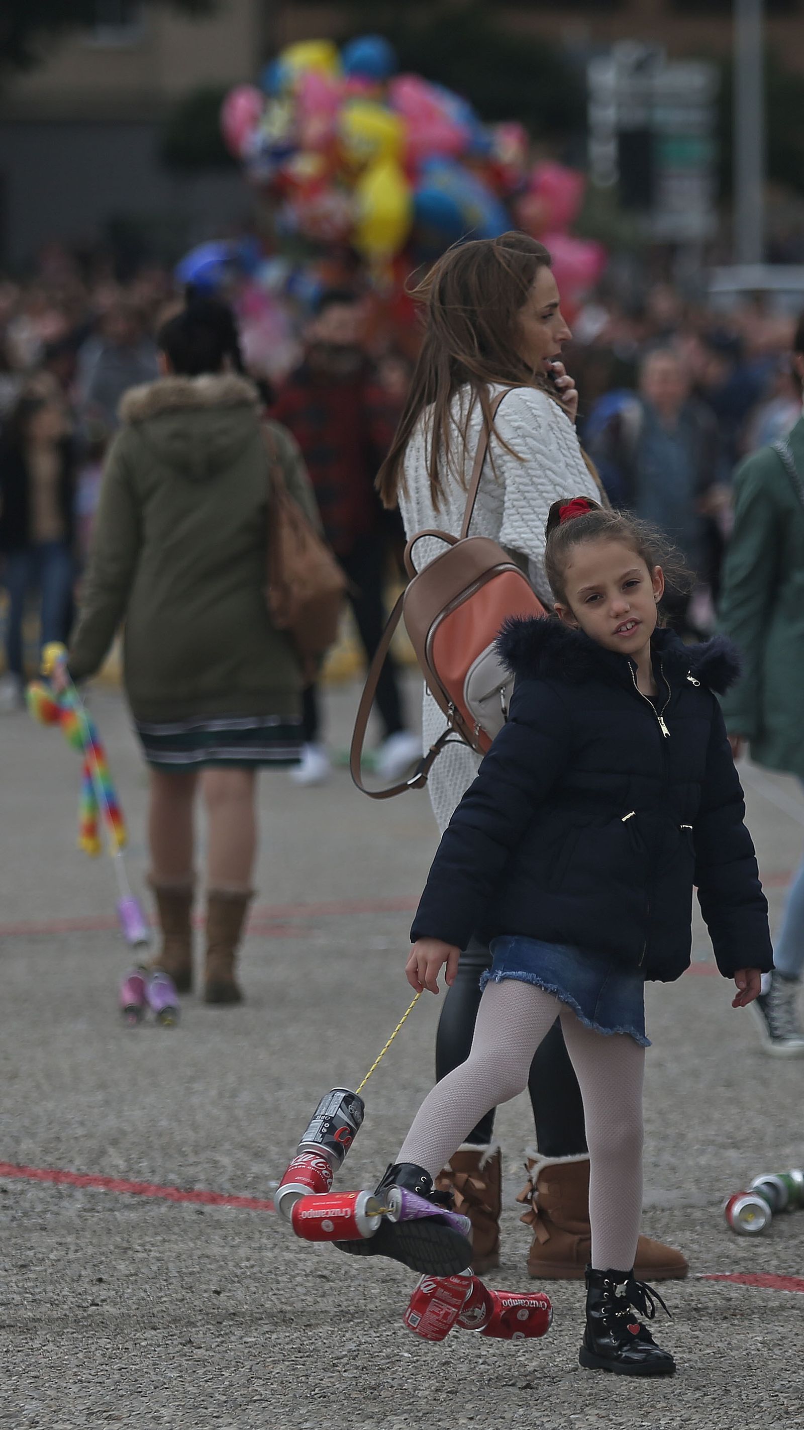 Fotos del arrastre de latas en Algeciras